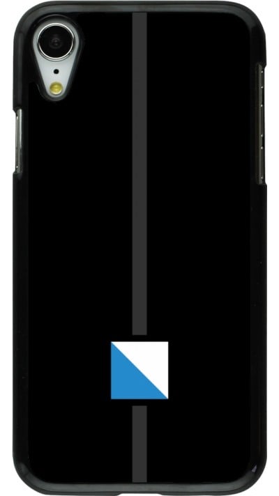iPhone XR Case Hülle - Kanton ZH schwarz