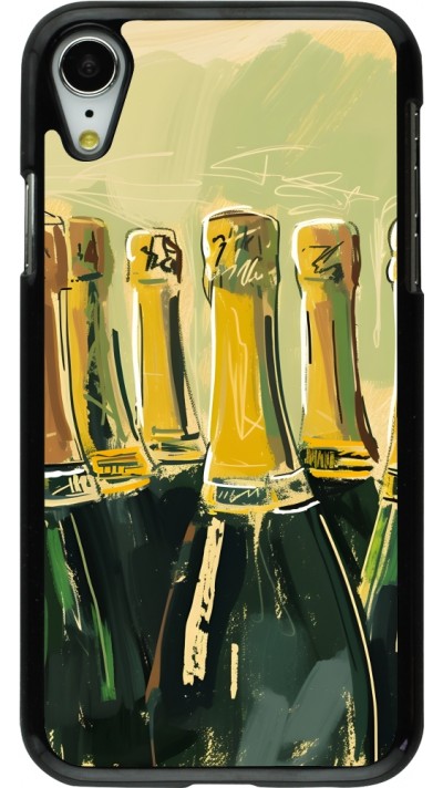 Coque iPhone XR - Champagne peinture