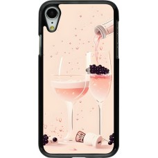 iPhone XR Case Hülle - Champagne Pouring Pink