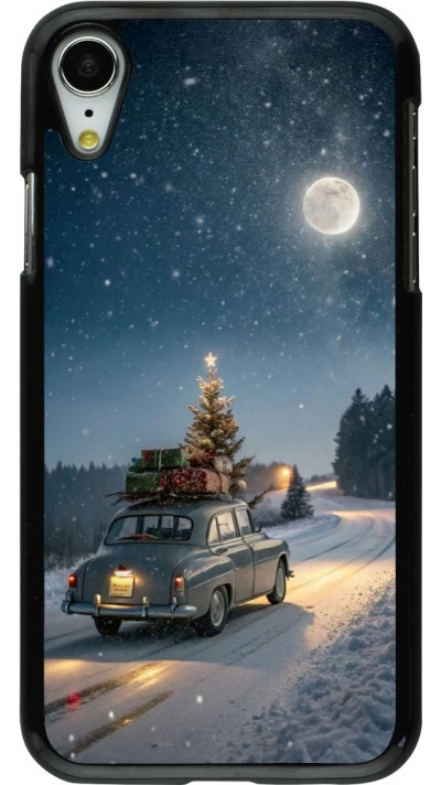 Coque iPhone XR - Christmas 25 Car with Tree Xmas