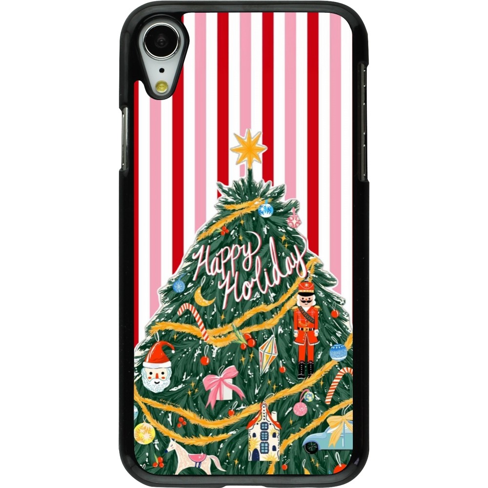 Coque iPhone XR - Christmas 25 Happy Holiday