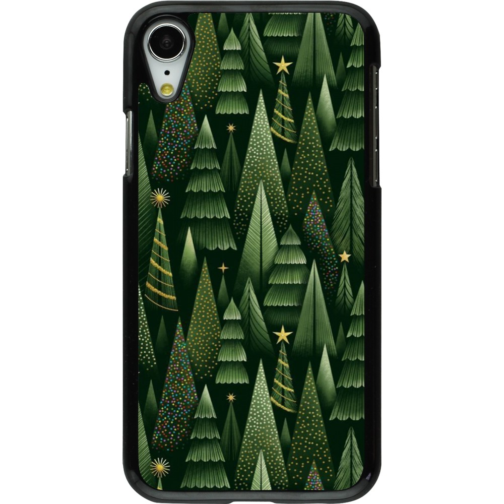Coque iPhone XR - Christmas 25 Pattern Xmas Tree