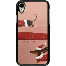 Coque iPhone XR - Christmas 25 Teckel Merry Xmas