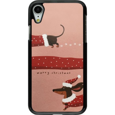 Coque iPhone XR - Christmas 25 Teckel Merry Xmas