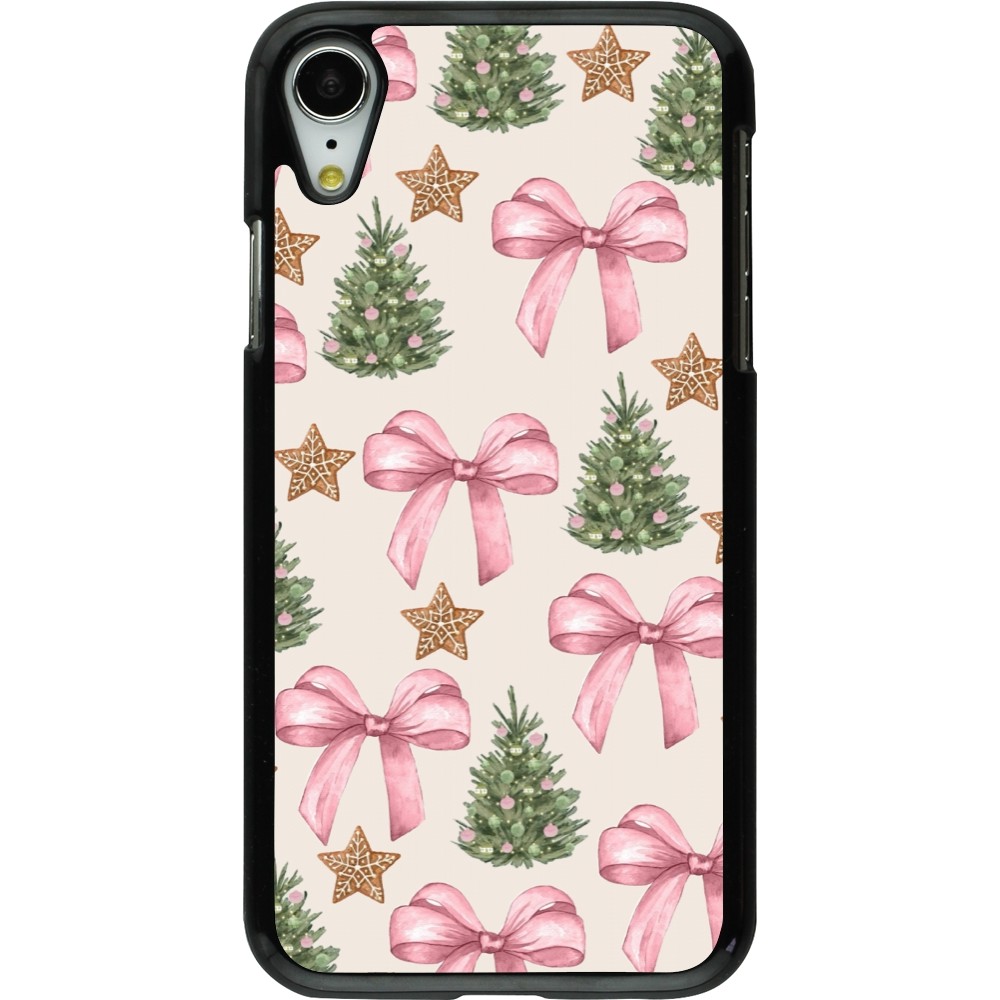 Coque iPhone XR - Christmas 25 Vintage Ribbons