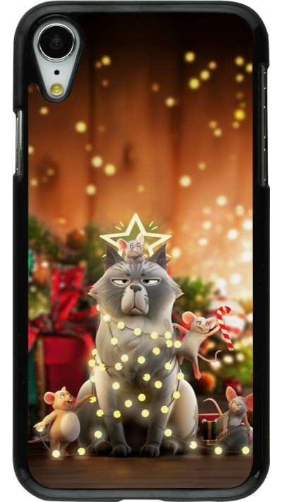 Coque iPhone XR - Christmas 25 Xmas Cat