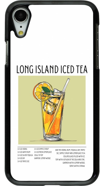 iPhone XR Case Hülle - Cocktail Rezept Long Island Ice Tea