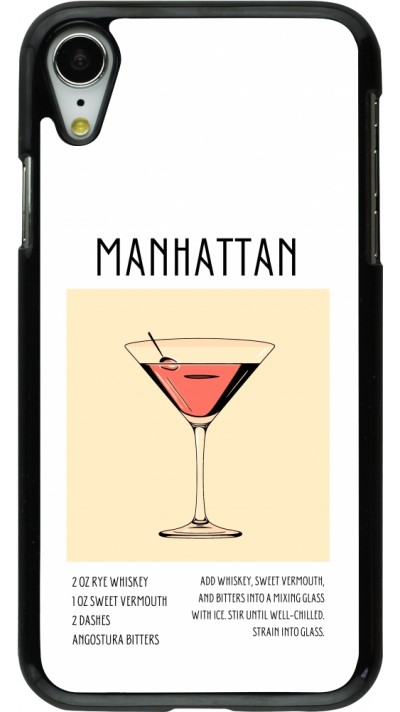 Coque iPhone XR - Cocktail recette Manhattan