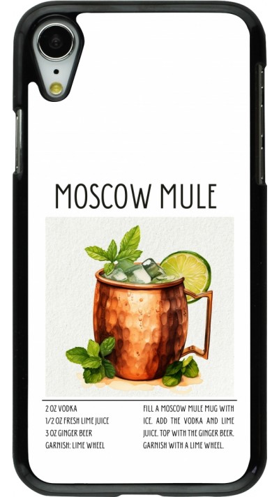 iPhone XR Case Hülle - Cocktail Rezept Moscow Mule