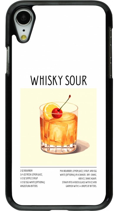 iPhone XR Case Hülle - Cocktail Rezept Whisky Sour