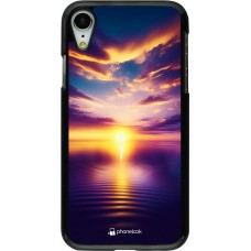 iPhone XR Case Hülle - Sonnenuntergang gelb violett