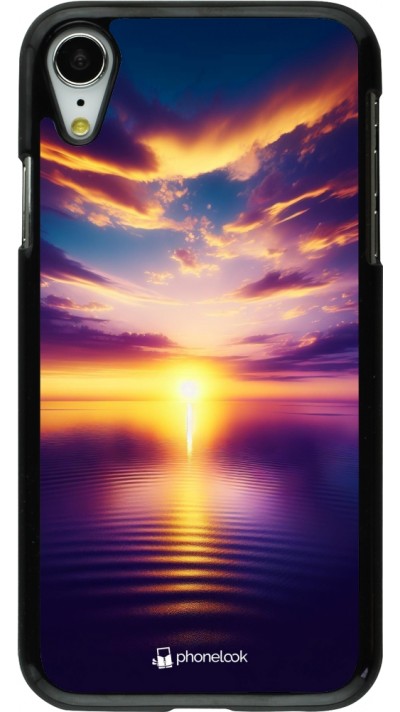 iPhone XR Case Hülle - Sonnenuntergang gelb violett