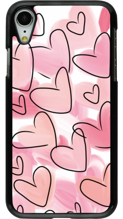 Coque iPhone XR - Easter 2023 pink hearts