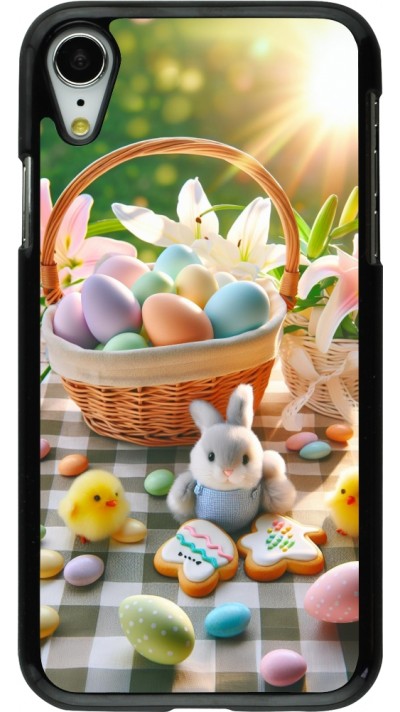 Coque iPhone XR - Easter 2025 Panier Pâques
