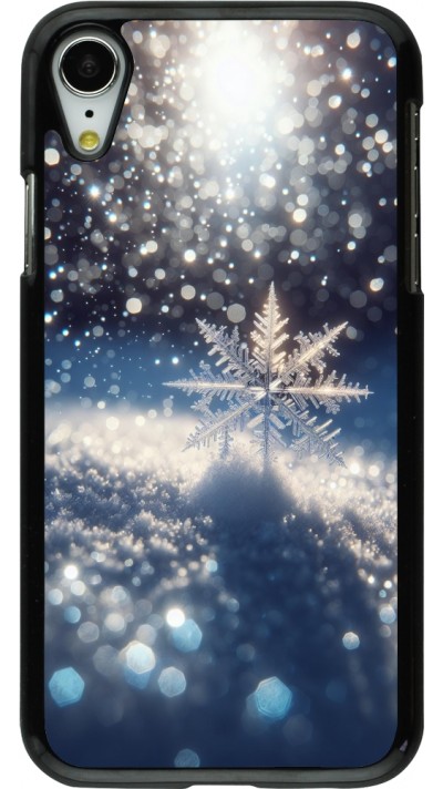 iPhone XR Case Hülle - Schneeflocke Solar Glanz