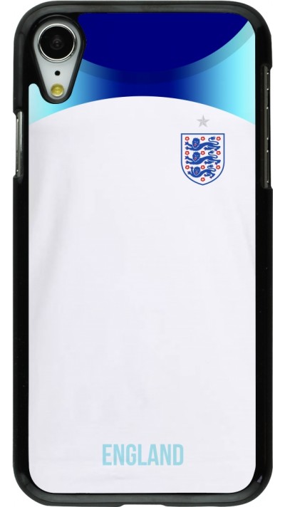 Coque iPhone XR - Maillot de football Angleterre 2022 personnalisable
