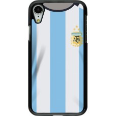 Coque iPhone XR - Maillot de football Argentine 2022 personnalisable