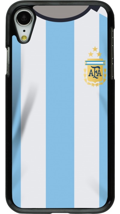 Coque iPhone XR - Maillot de football Argentine 2022 personnalisable