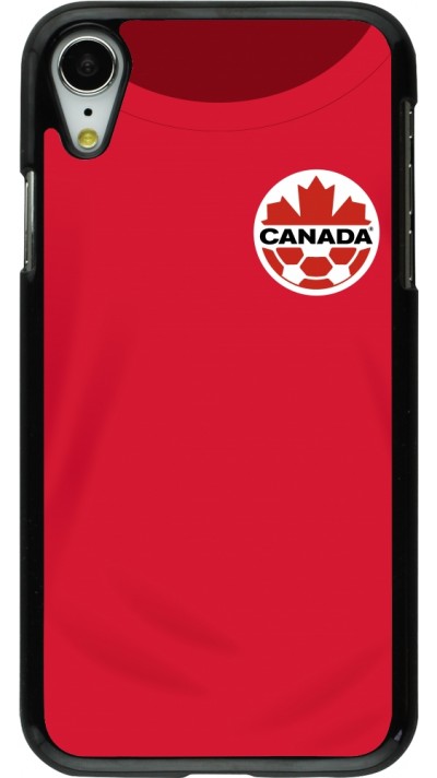 Coque iPhone XR - Maillot de football Canada 2022 personnalisable
