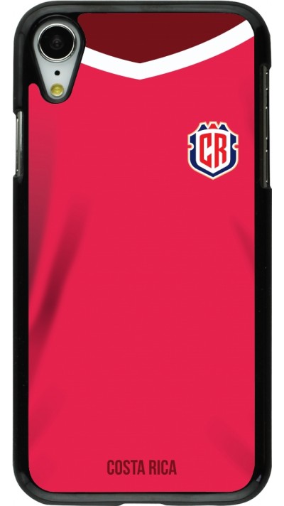 Coque iPhone XR - Maillot de football Costa Rica 2022 personnalisable