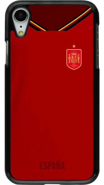 Coque iPhone XR - Maillot de football Espagne 2022 personnalisable