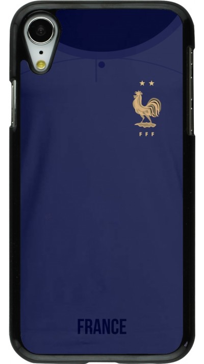 iPhone XR Case Hülle - Frankreich 2022 personalisierbares Fussballtrikot