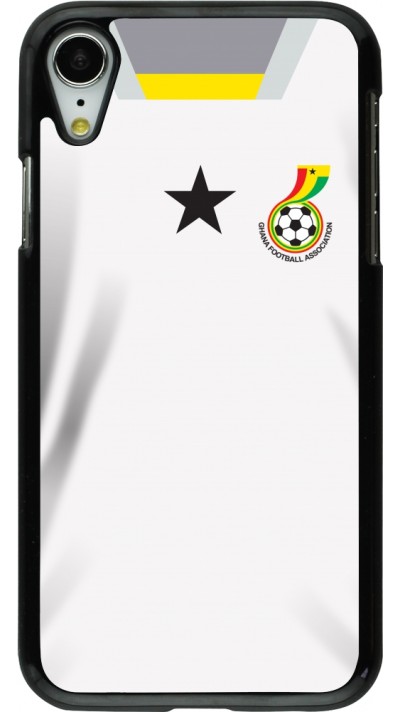 Coque iPhone XR - Maillot de football Ghana 2022 personnalisable