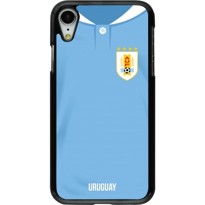 Coque iPhone XR - Maillot de football Uruguay 2022 personnalisable
