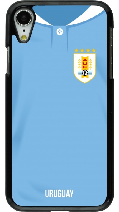 Coque iPhone XR - Maillot de football Uruguay 2022 personnalisable
