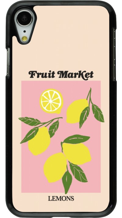 Coque iPhone XR - Fruit market lemons 2026