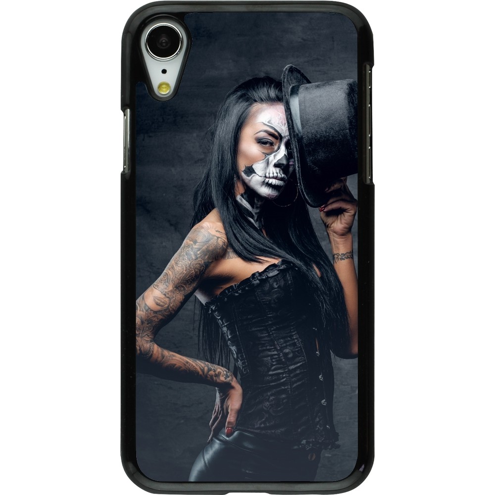 iPhone XR Case Hülle - Halloween 22 Tattooed Girl