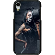iPhone XR Case Hülle - Halloween 22 Tattooed Girl