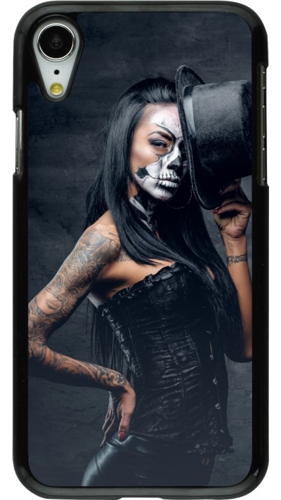 iPhone XR Case Hülle - Halloween 22 Tattooed Girl