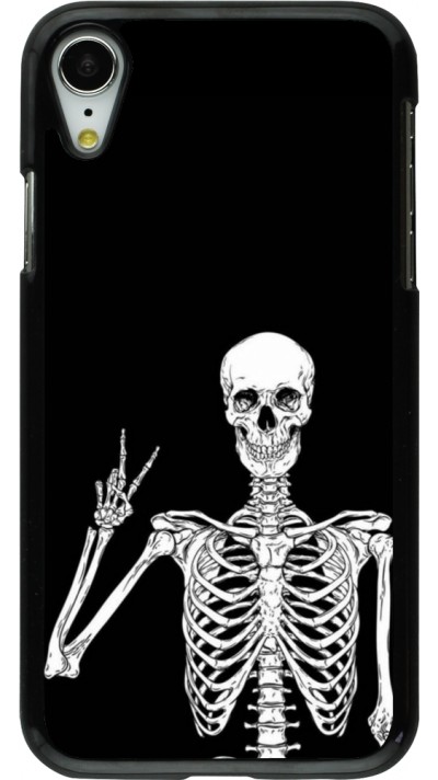 iPhone XR Case Hülle - Halloween 2023 peace skeleton
