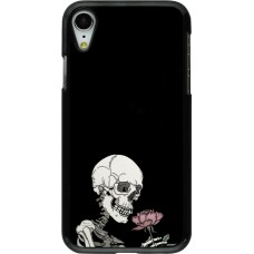 iPhone XR Case Hülle - Halloween 2023 rose and skeleton