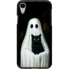 iPhone XR Case Hülle - Halloween 2025 Ghost with black cat