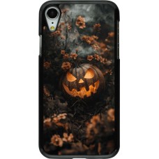 iPhone XR Case Hülle - Halloween 2025 Pumpkin with flowers