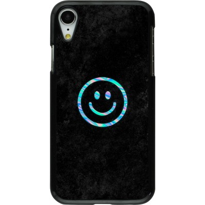 Coque iPhone XR - Happy smiley irisé