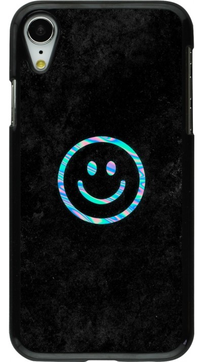 Coque iPhone XR - Happy smiley irisé