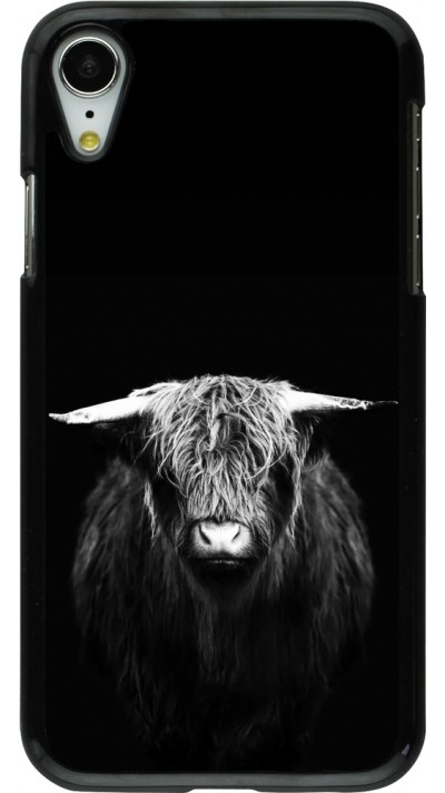iPhone XR Case Hülle - Highland calf black