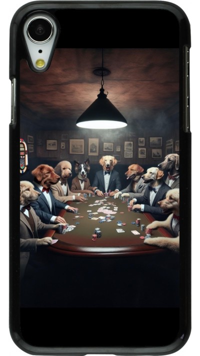 iPhone XR Case Hülle - Die Pokerhunde