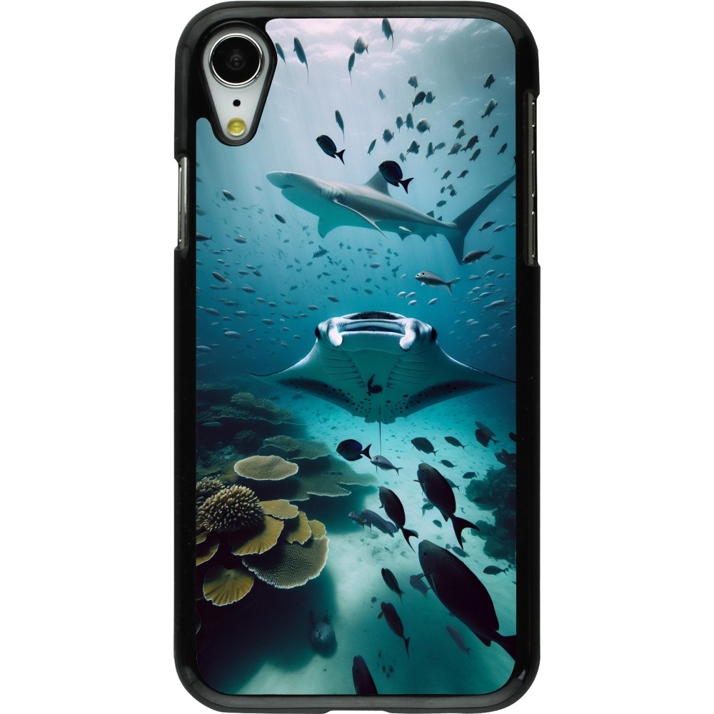 iPhone XR Case Hülle - Manta Lagune Reinigung