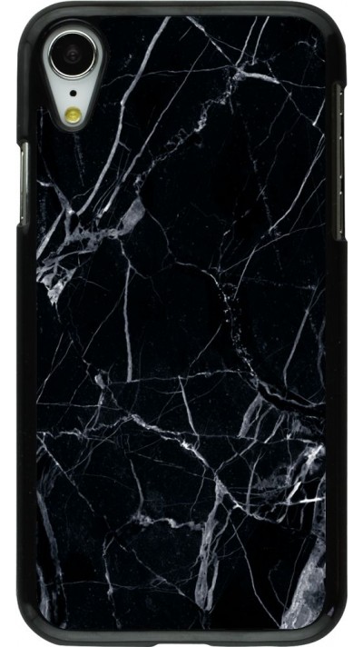 Hülle iPhone XR - Marble Black 01