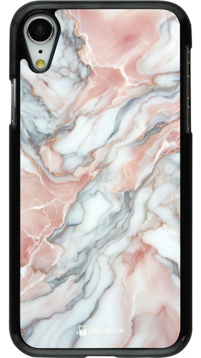 iPhone XR Case Hülle - Rosa Leuchtender Marmor