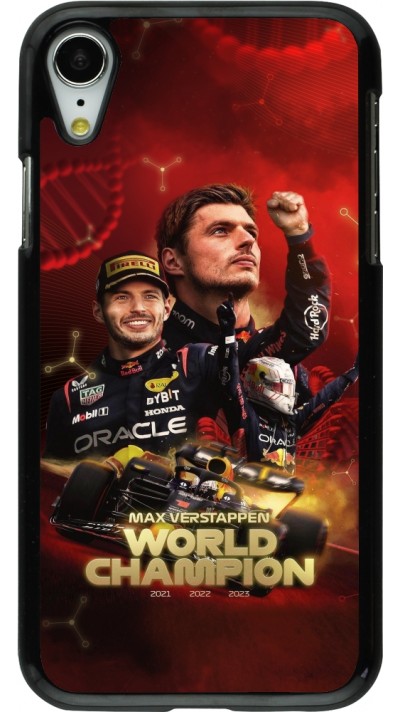 Coque iPhone XR - Max Verstappen Champion 2023