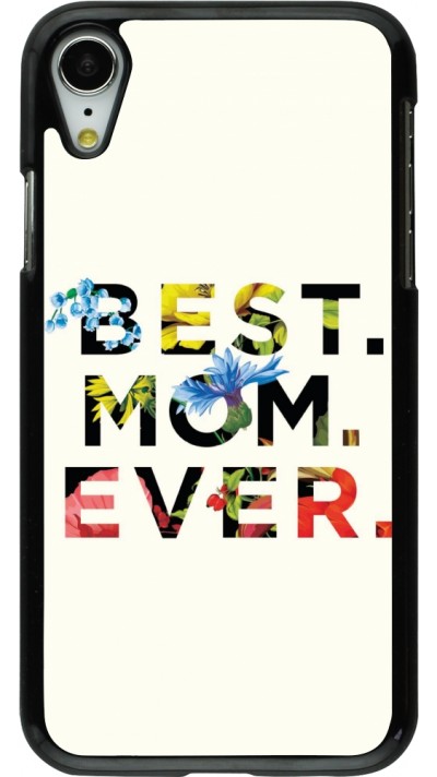 Coque iPhone XR - Mom 2023 best Mom ever flowers