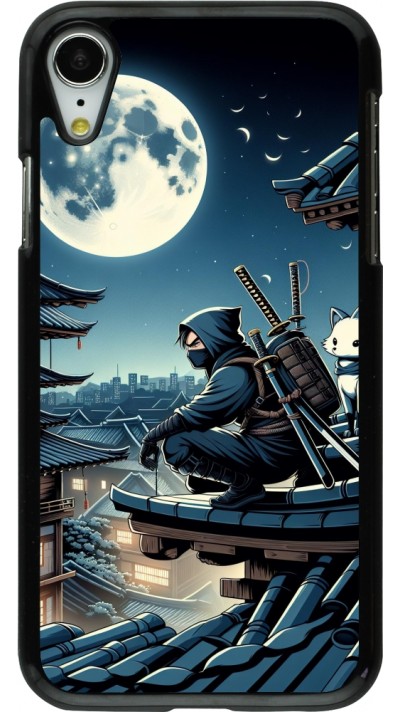 Coque iPhone XR - Ninja sous la lune