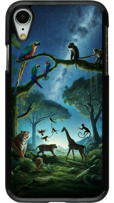iPhone XR Case Hülle - Paradies der exotischen Tiere