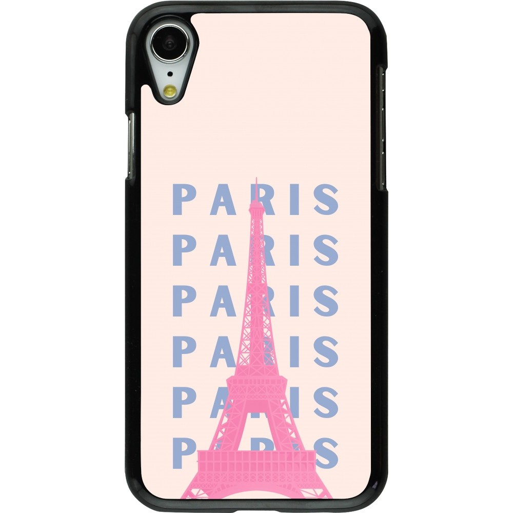 Coque iPhone XR - Paris Pink Print