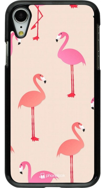 Hülle iPhone XR - Pink Flamingos Pattern